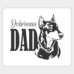 Doberman Dad Gift Magnet